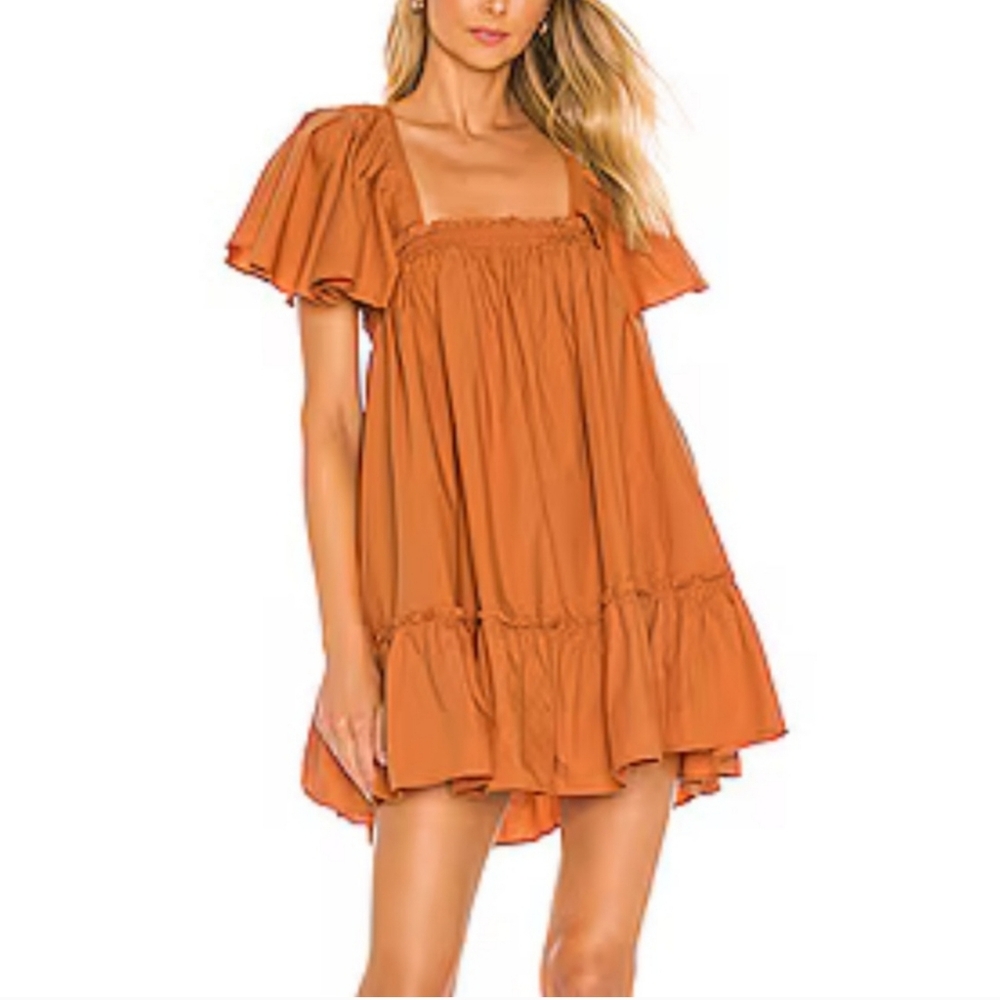 Free People Orange Mini Dress